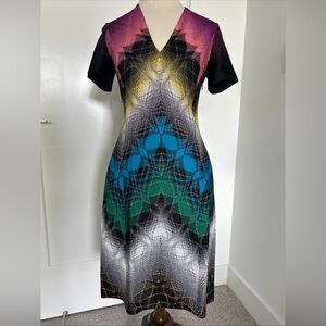 MISSONI Delgrade Knit V-Neck Short Sleeve Dress IT 40 / 4 Worn once $1200